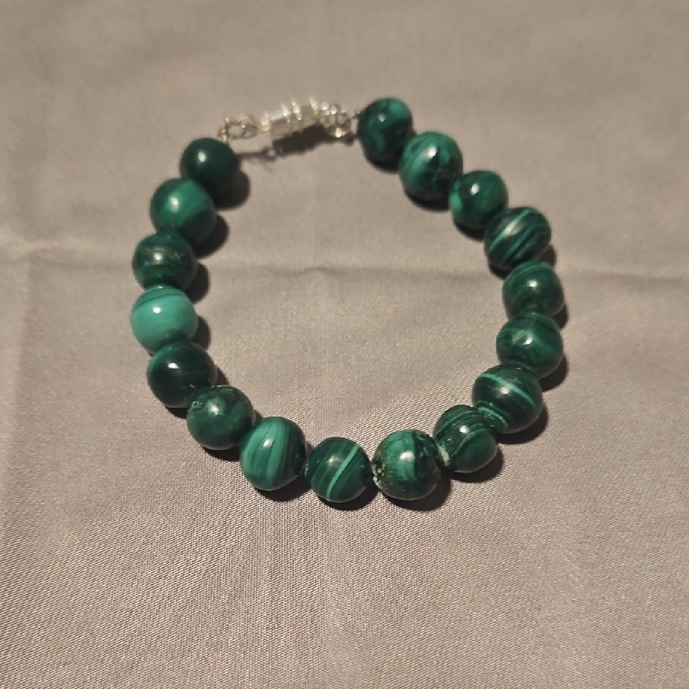 Authentic Malachite Bracelet - 10mm Stones